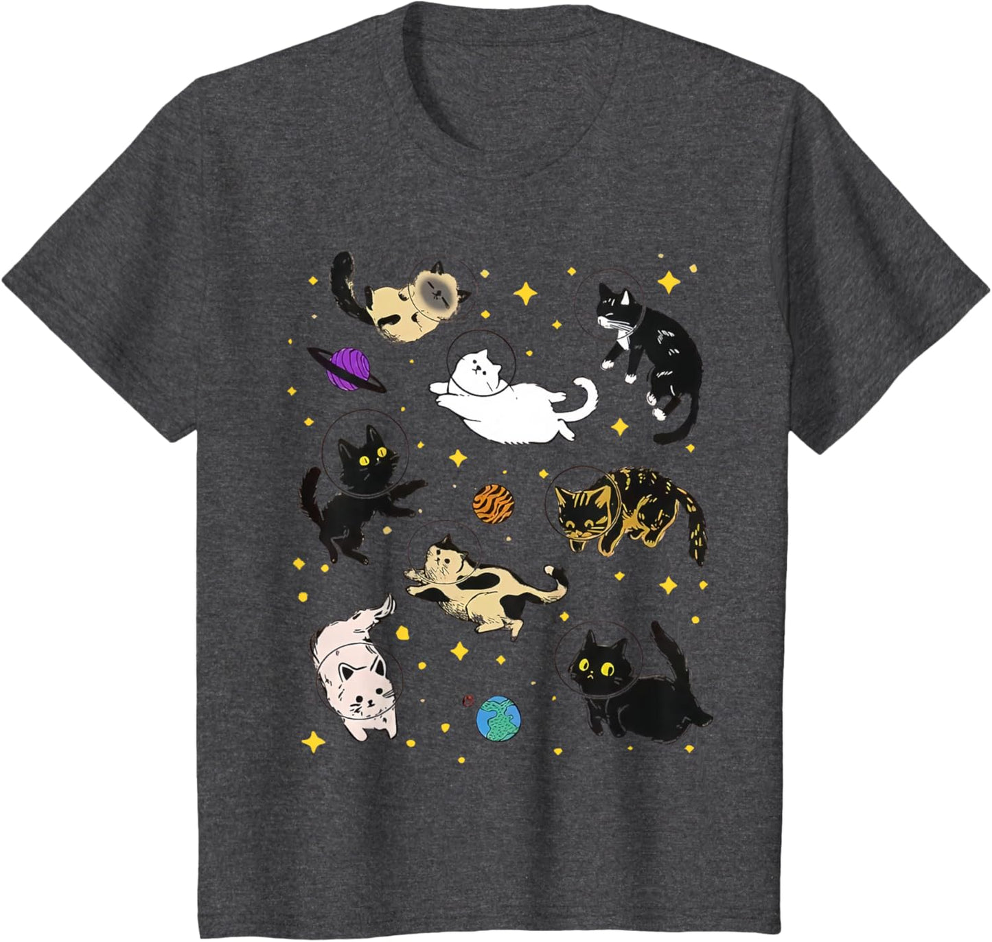 Funny Catsa Cat Astronauts Kitten Space Women Girls Kids Men