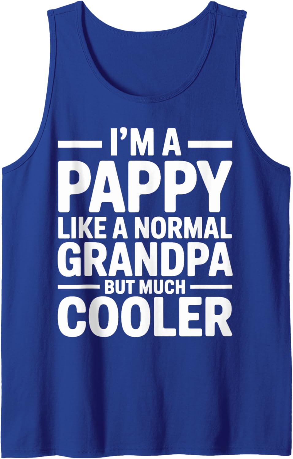Mens Pappy Like a Grandpa Only Cooler Southern Grandfather Tank Top