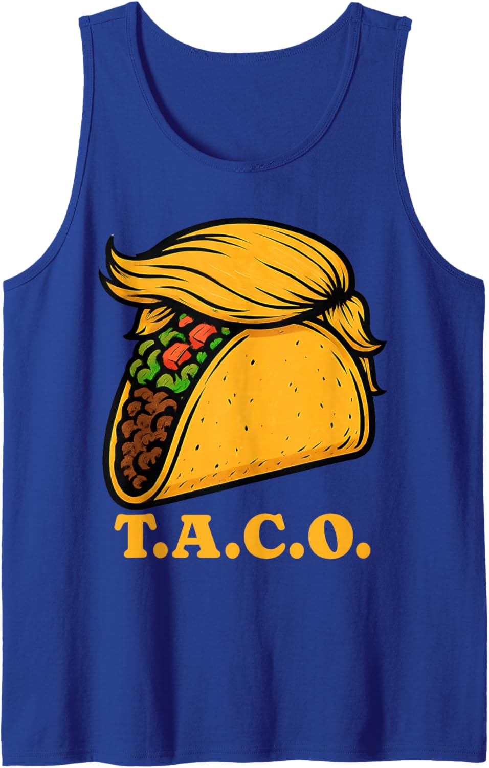 Trumpf Always Chickens Out TACO T.A.C.O. Meme W S J Funny Tank Top