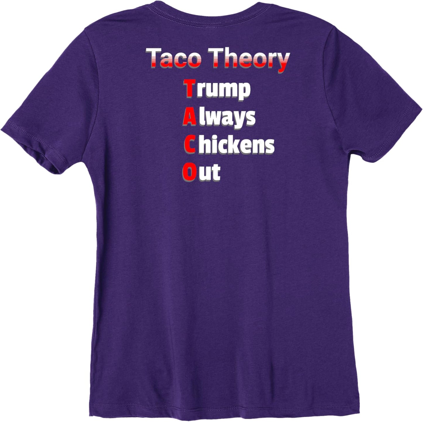 Fun Taco Theory Trumps Always Chicken Out Tacos Pun Premium