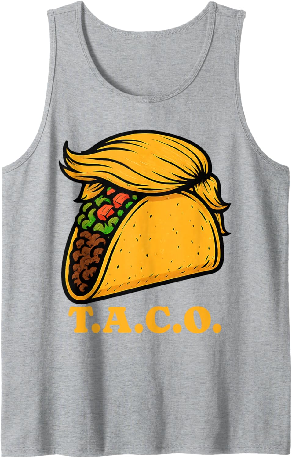 Trumpf Always Chickens Out TACO T.A.C.O. Meme W S J Funny Tank Top