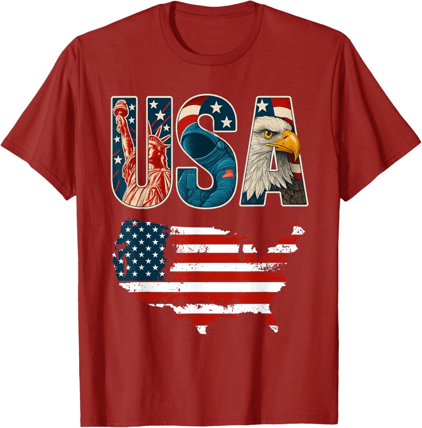 USA US Patriotic 4th of July America Flag Freedom Eagle