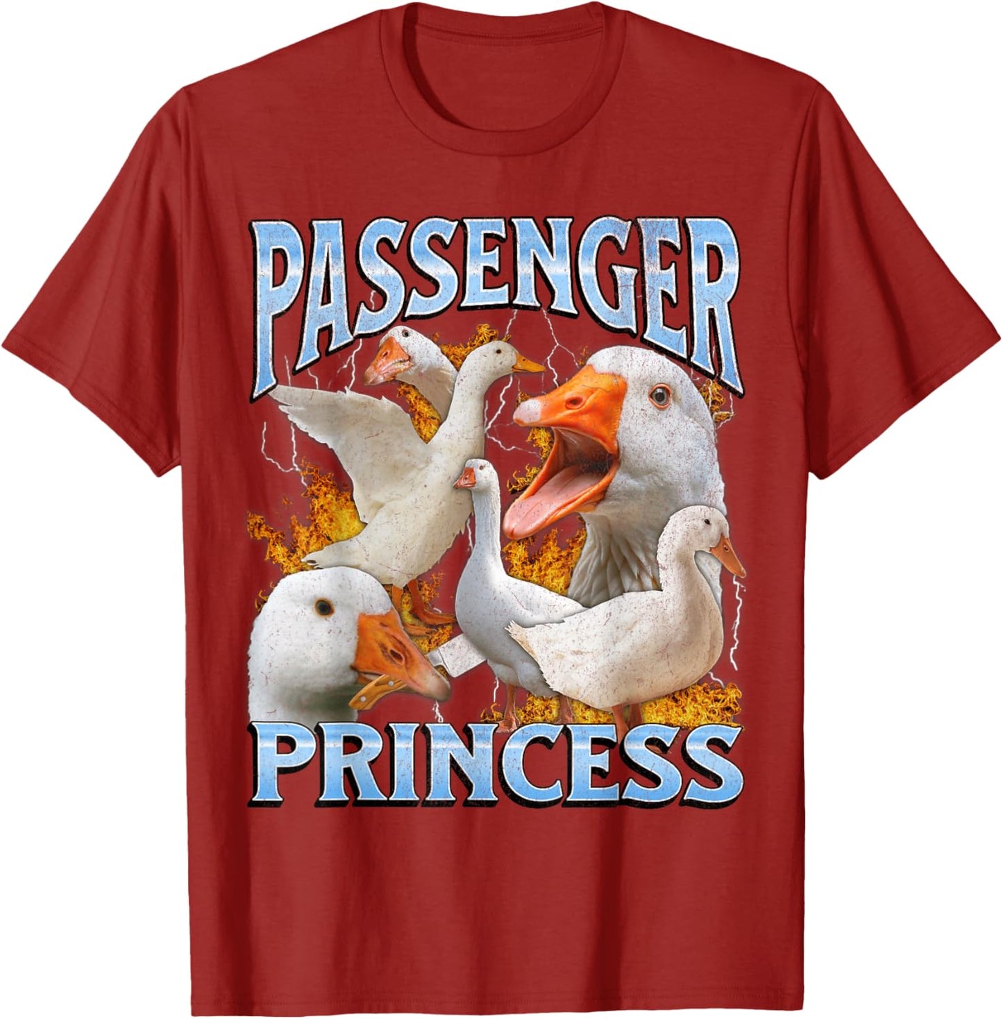 Passenger Princess Funny Goose Meme Bootleg Y2K Graphic