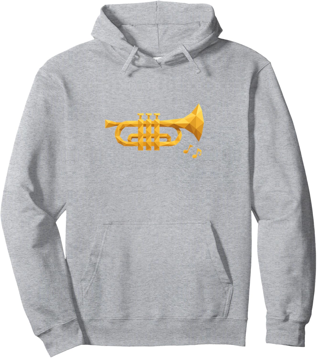 Low Poly Trumpet Pullover Hoodie