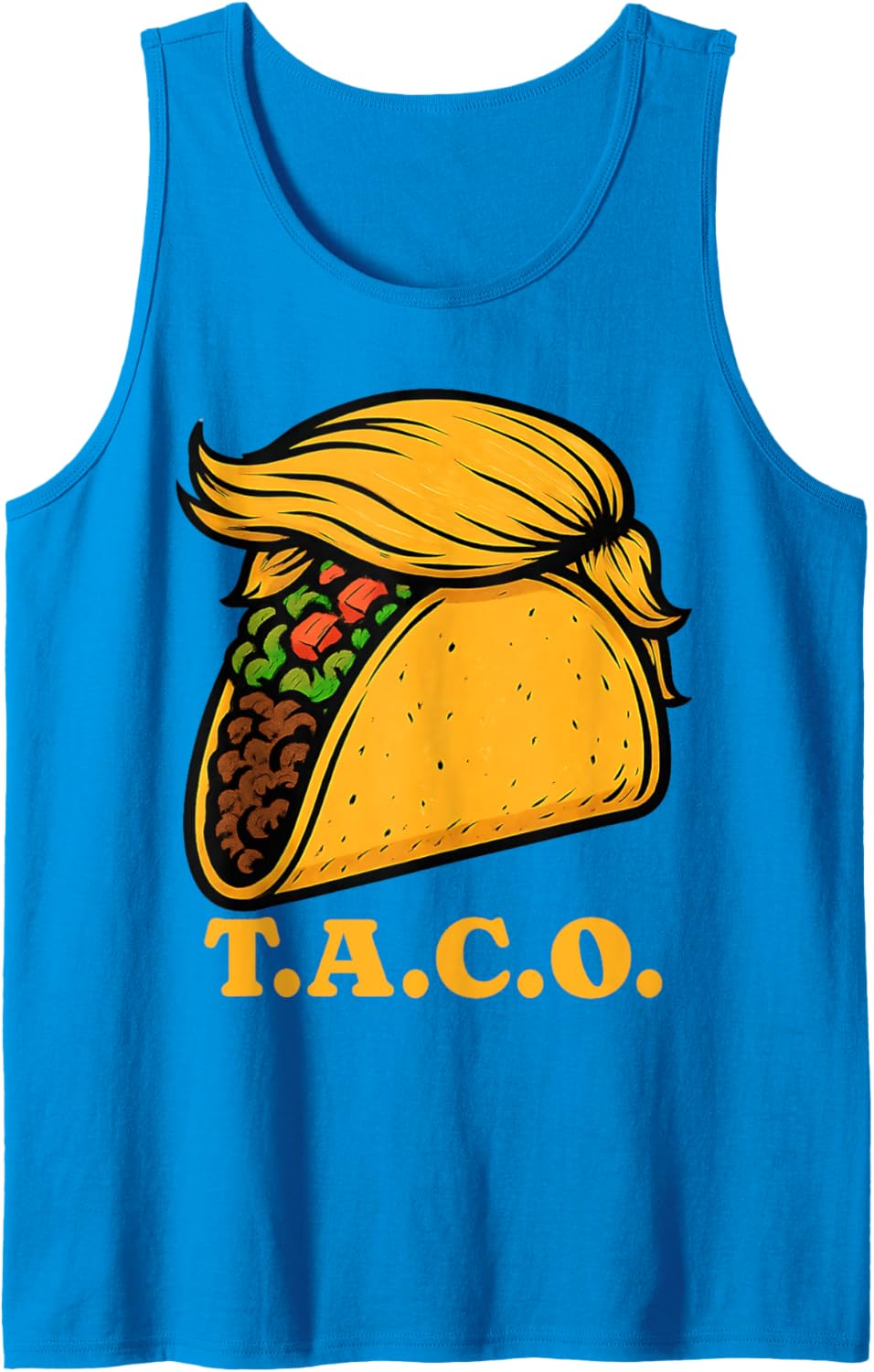 Trumpf Always Chickens Out TACO T.A.C.O. Meme W S J Funny Tank Top