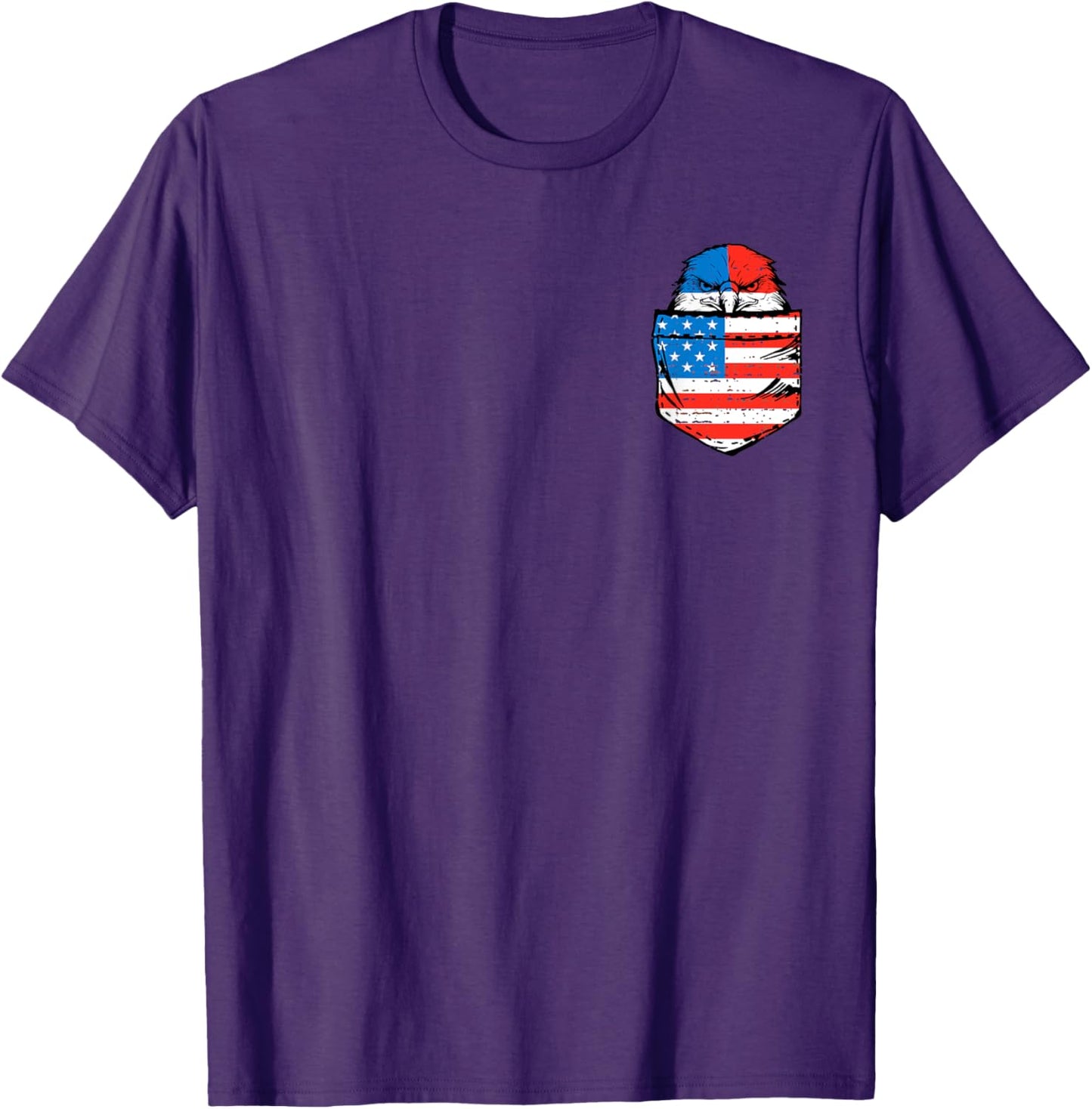 Eagle USA Flag Pocket American Funny 4th Of July Fourth
