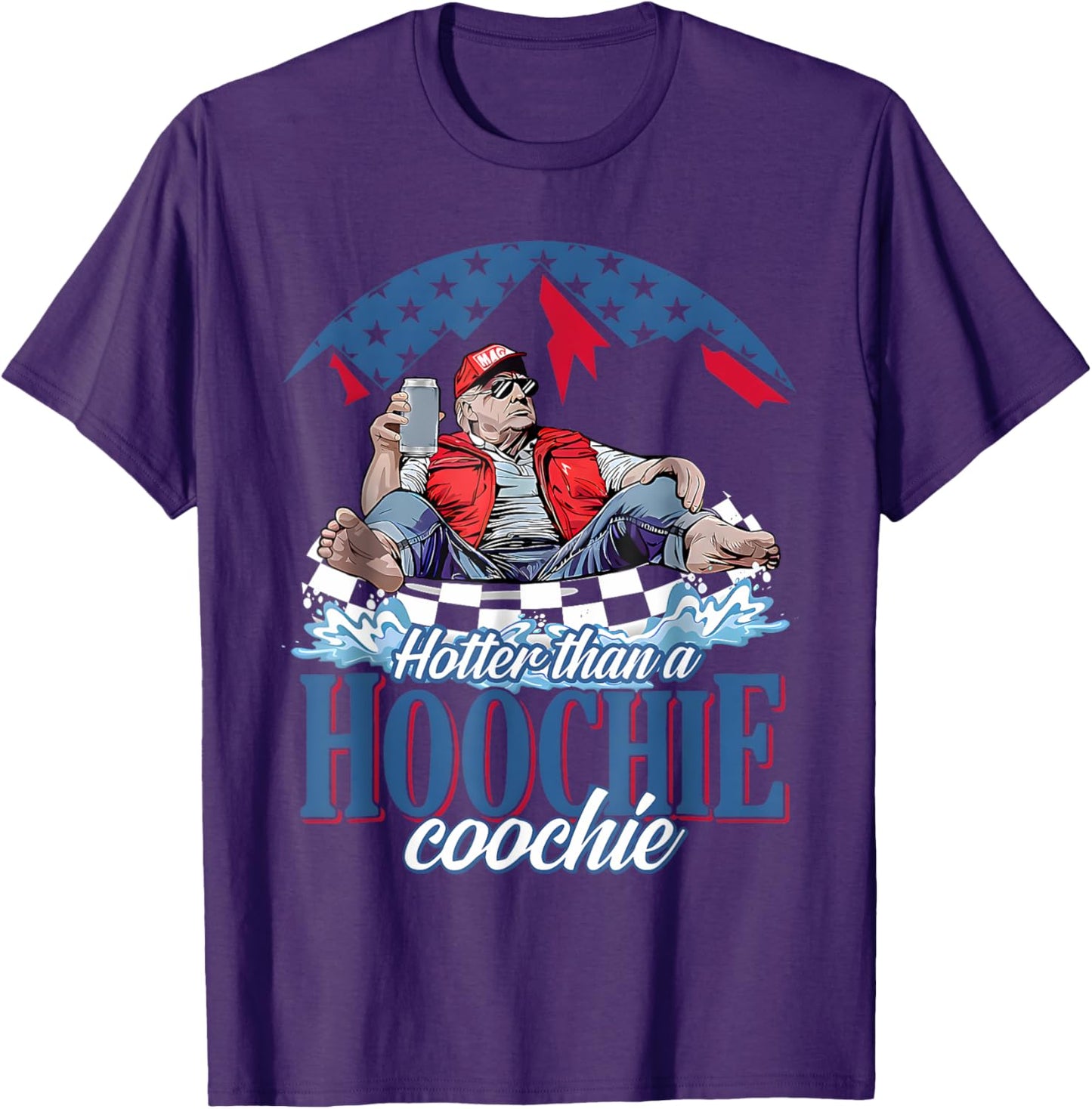 Hotter Than A Hoochie Coochie Funny Trump Summer Beer