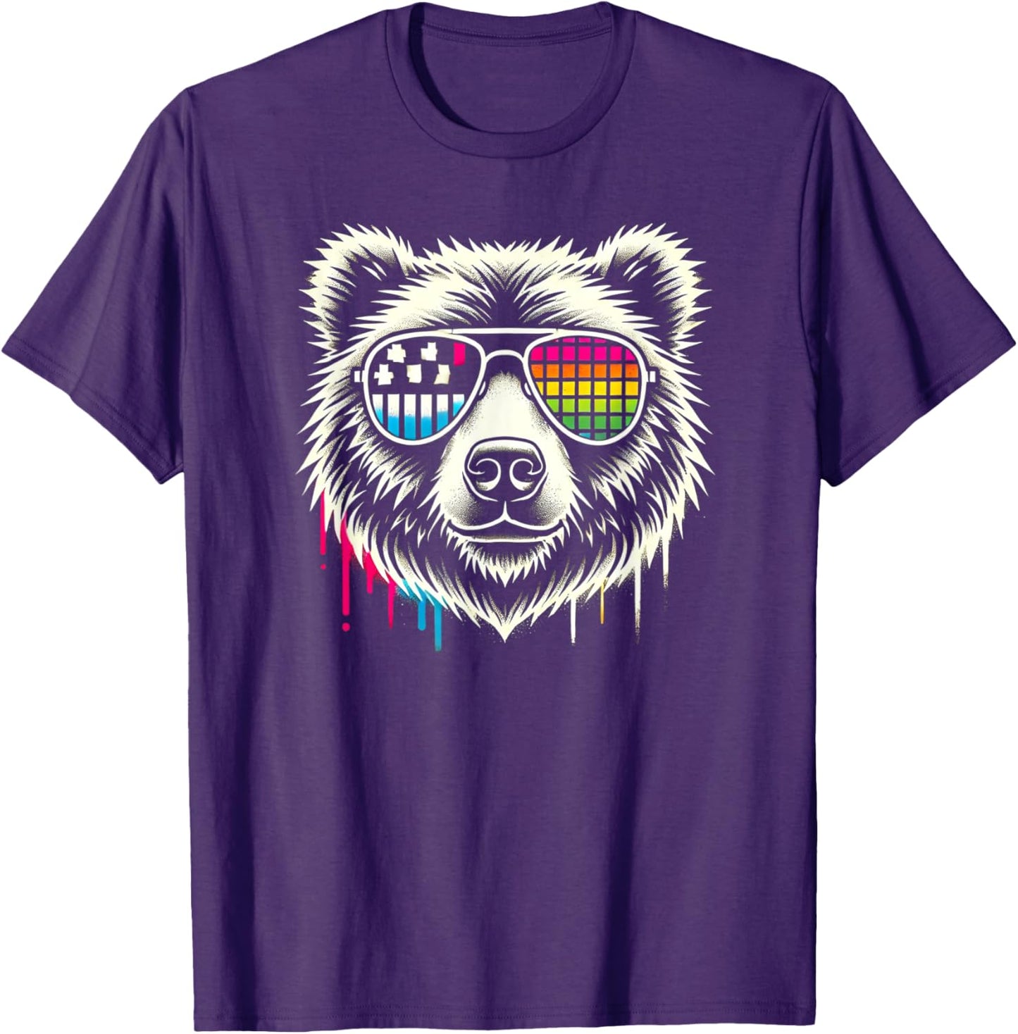 Retro Bear Sunglasses Cool Vintage Animal