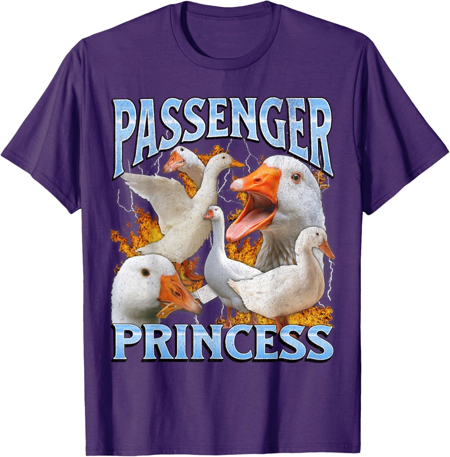 Passenger Princess Funny Goose Meme Bootleg Y2K Graphic