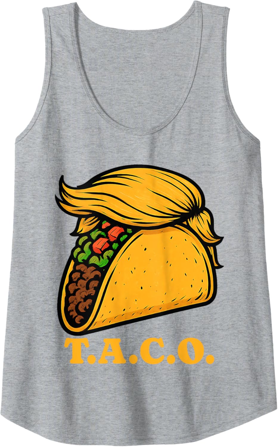 Trumpf Always Chickens Out TACO T.A.C.O. Meme W S J Funny Tank Top