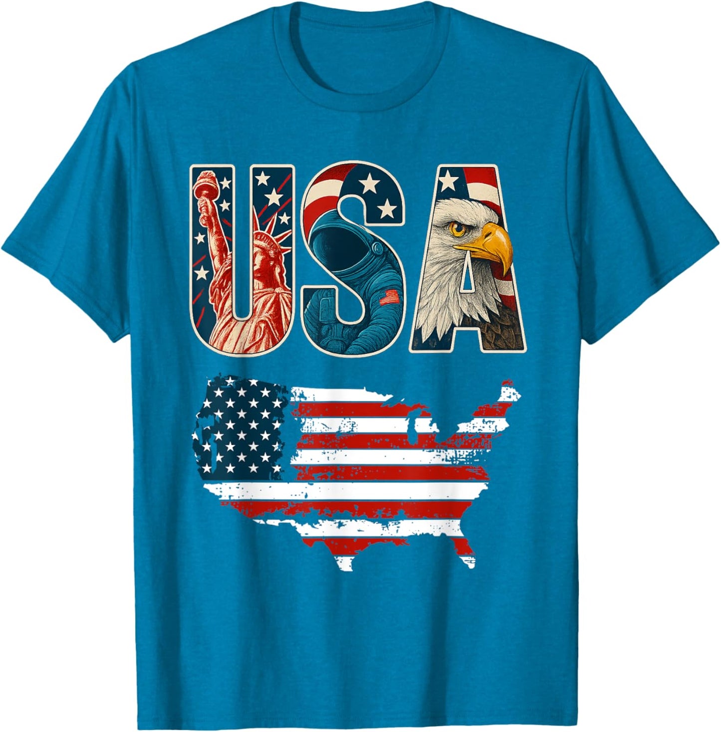 USA US Patriotic 4th of July America Flag Freedom Eagle