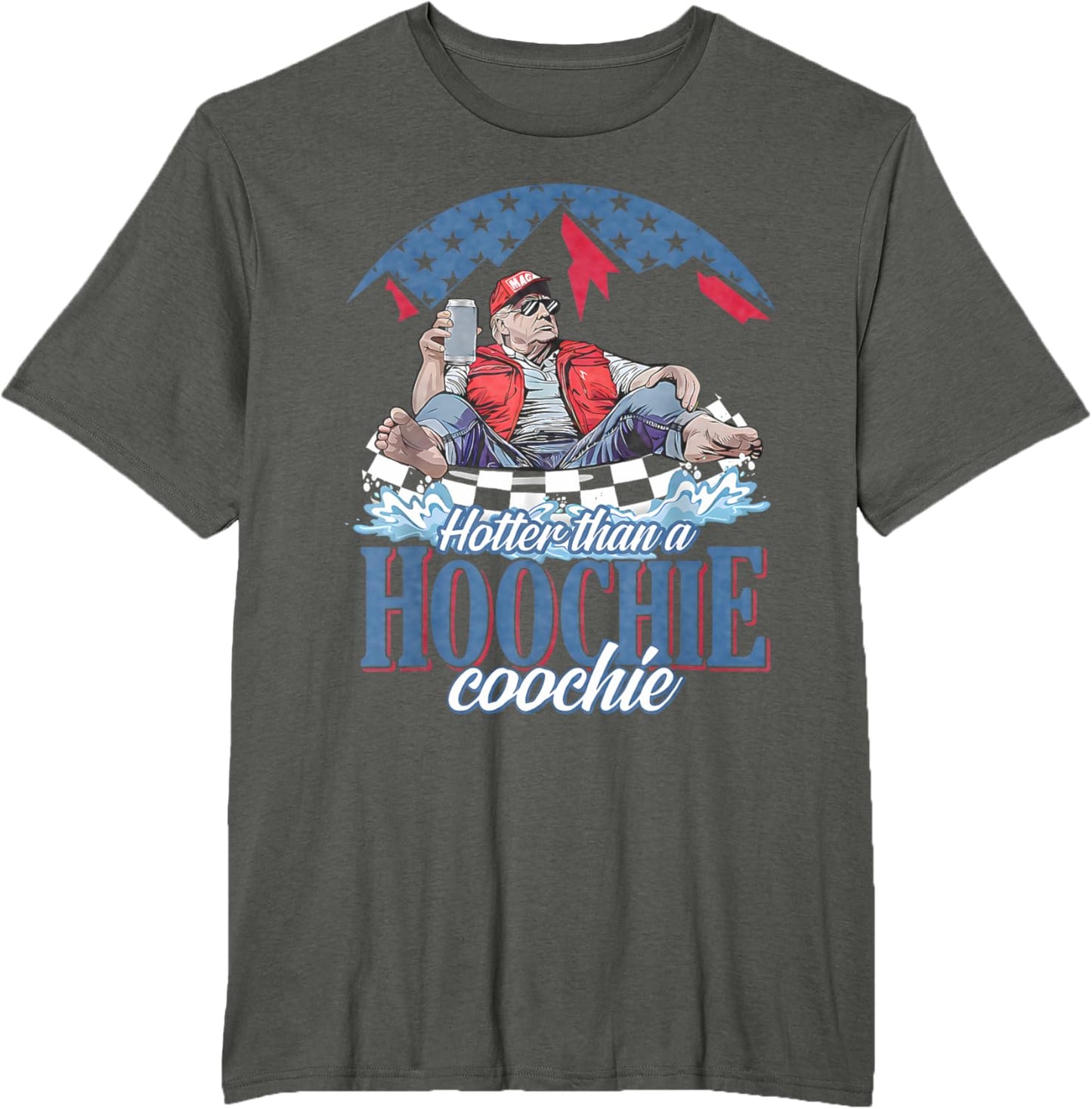 Hotter Than A Hoochie Coochie Funny Trump Summer Beer