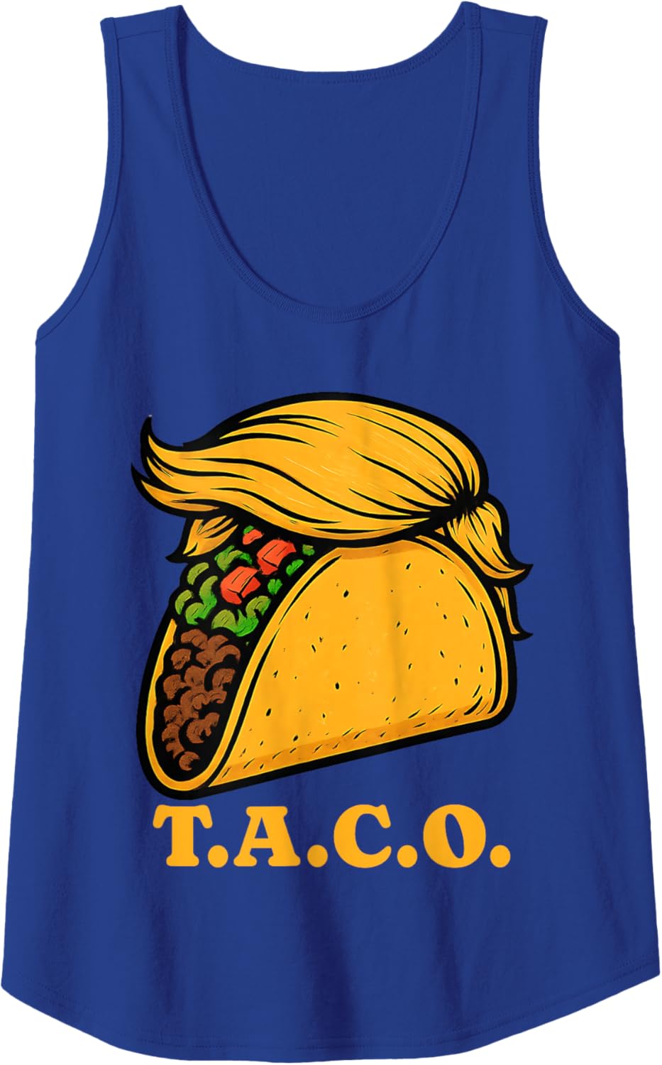 Trumpf Always Chickens Out TACO T.A.C.O. Meme W S J Funny Tank Top