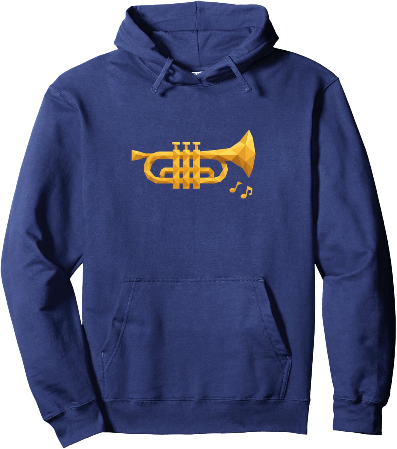 Low Poly Trumpet Pullover Hoodie