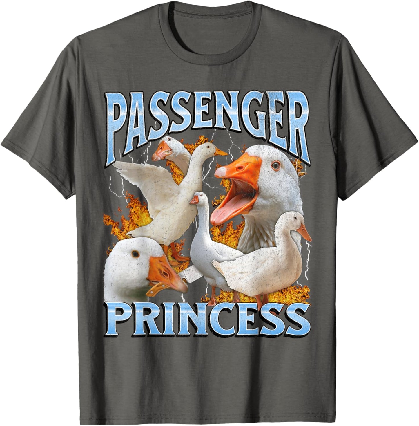 Passenger Princess Funny Goose Meme Bootleg Y2K Graphic