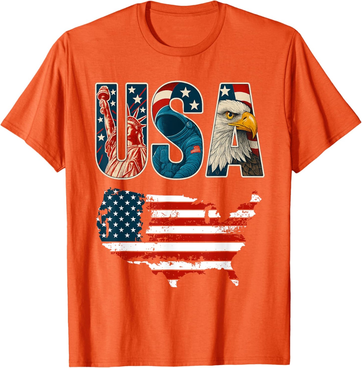 USA US Patriotic 4th of July America Flag Freedom Eagle
