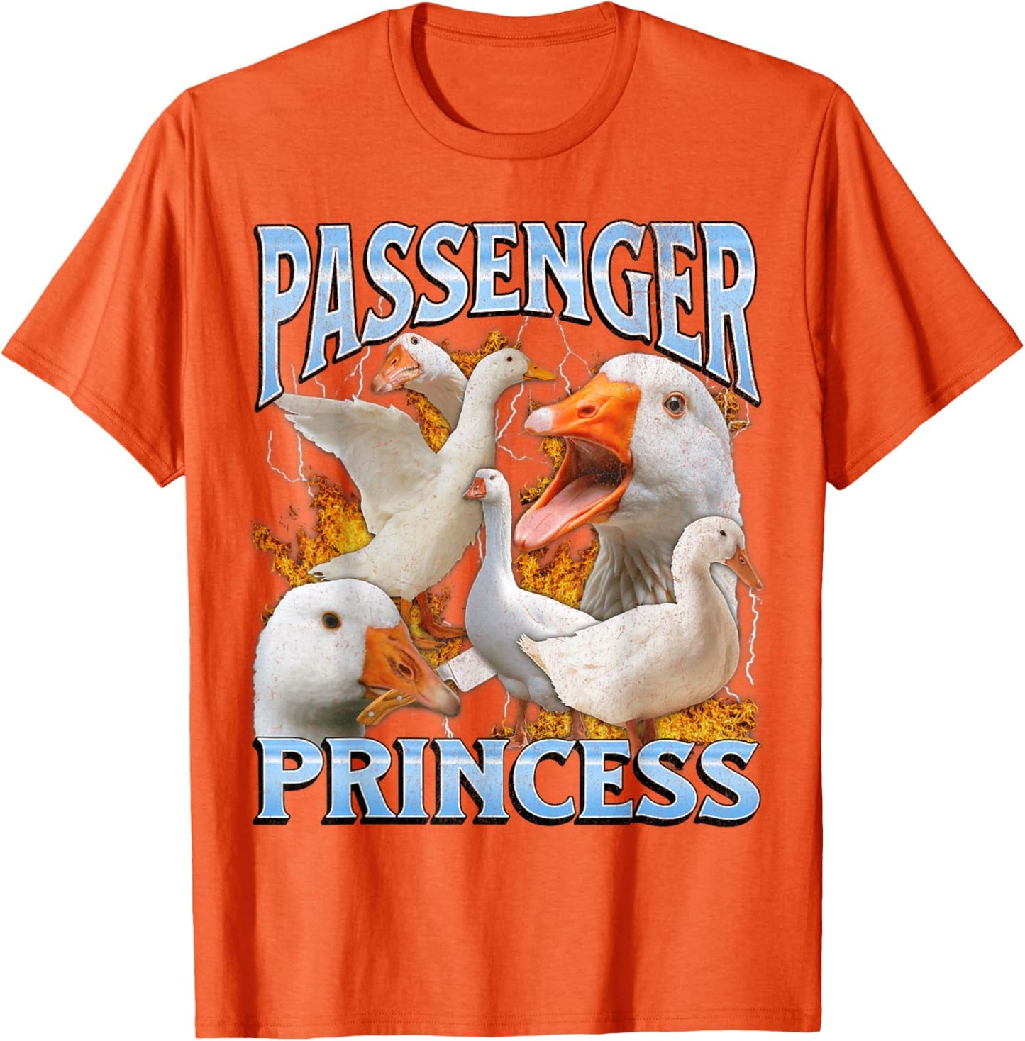 Passenger Princess Funny Goose Meme Bootleg Y2K Graphic