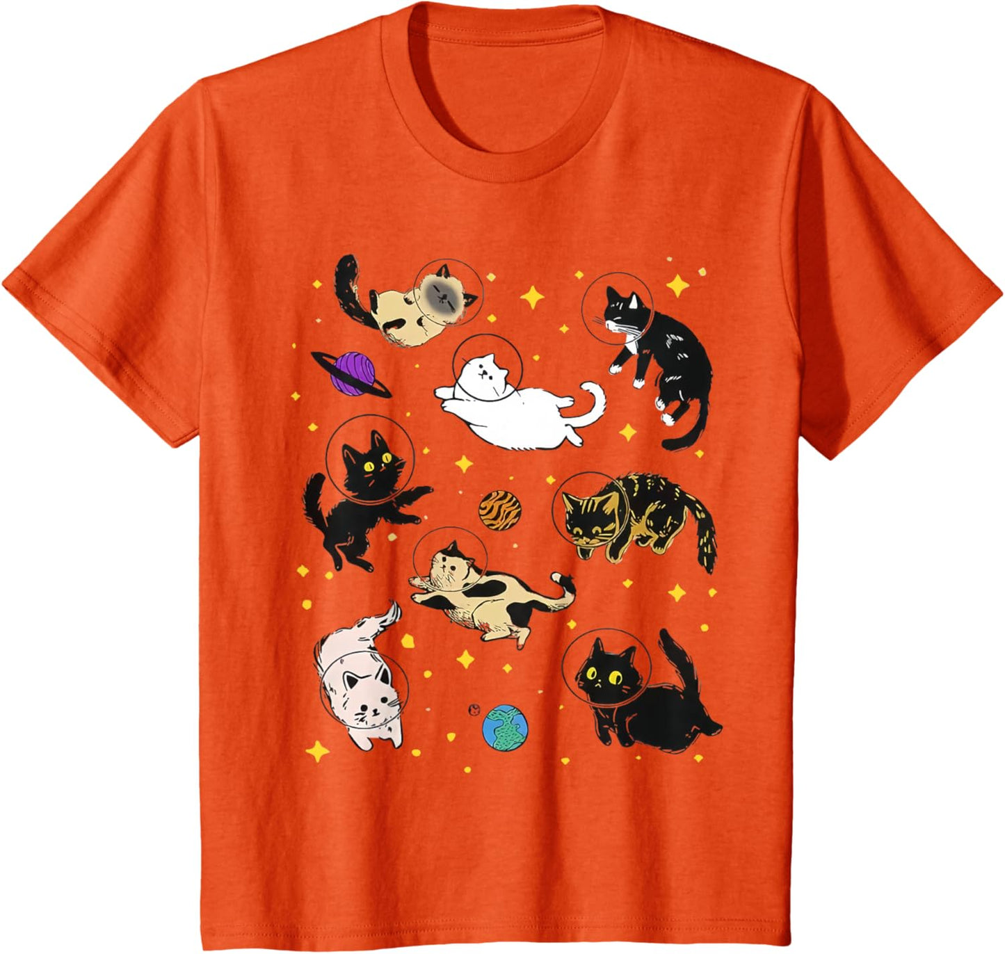 Funny Catsa Cat Astronauts Kitten Space Women Girls Kids Men
