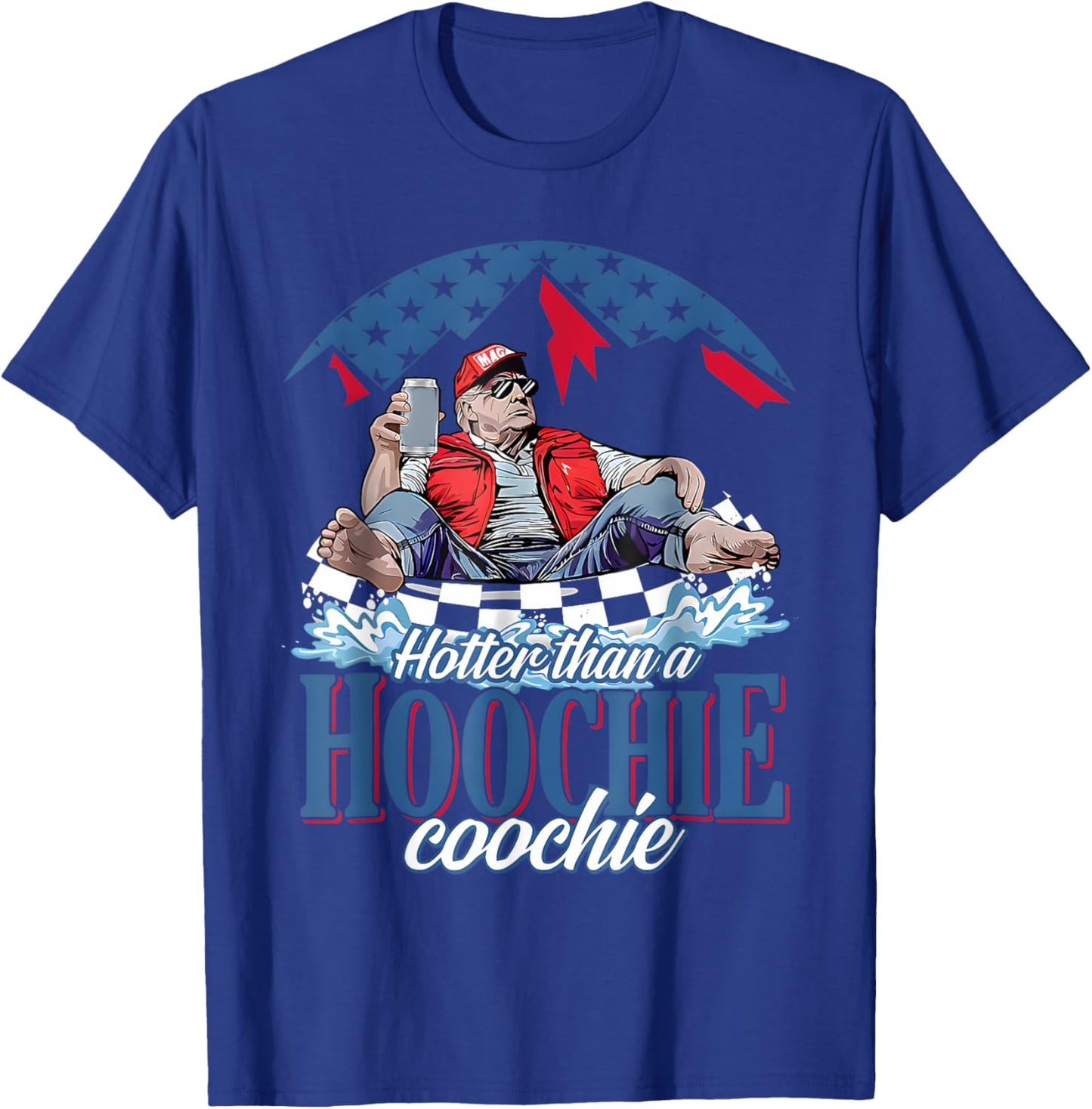 Hotter Than A Hoochie Coochie Funny Trump Summer Beer