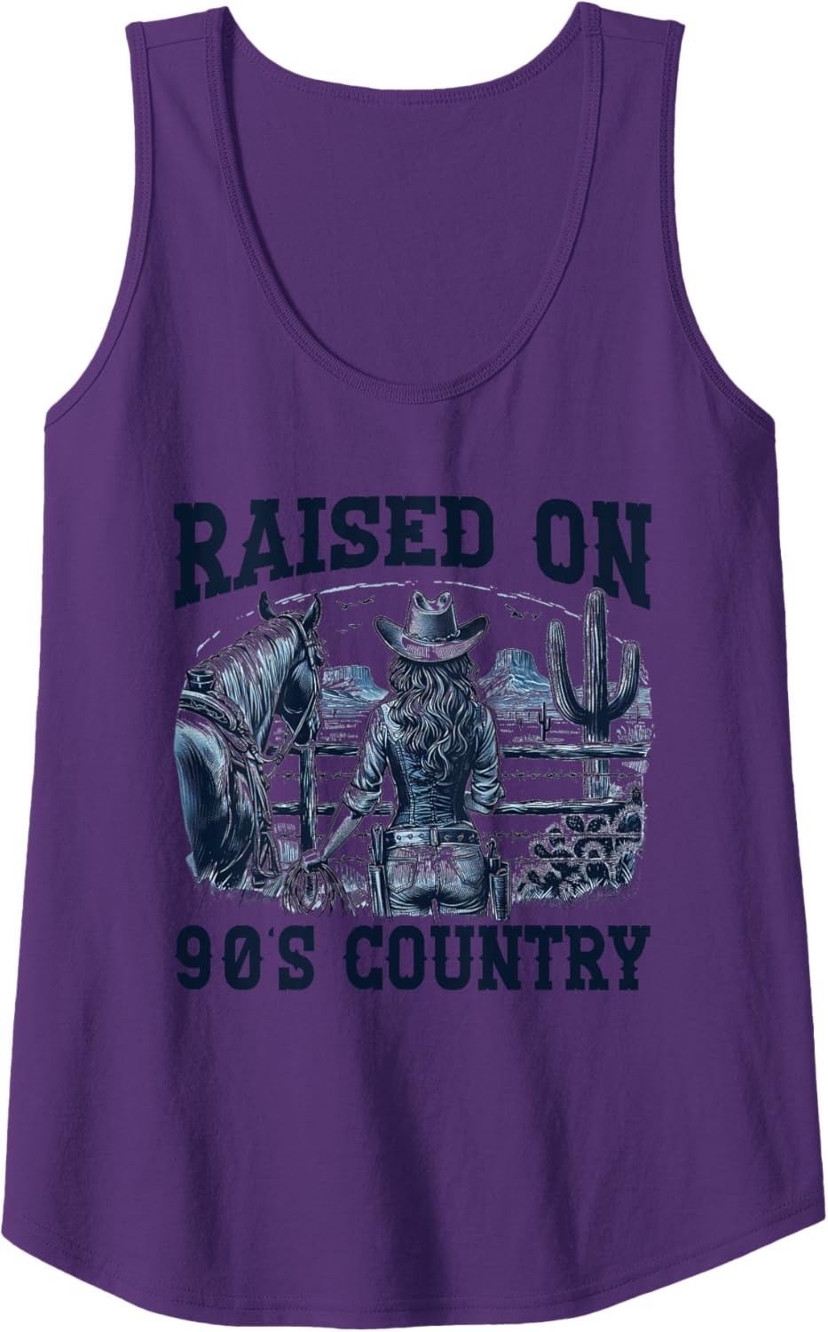 Rodeo Western Country Southern Horse Equestrian Cowgirls Tank Top