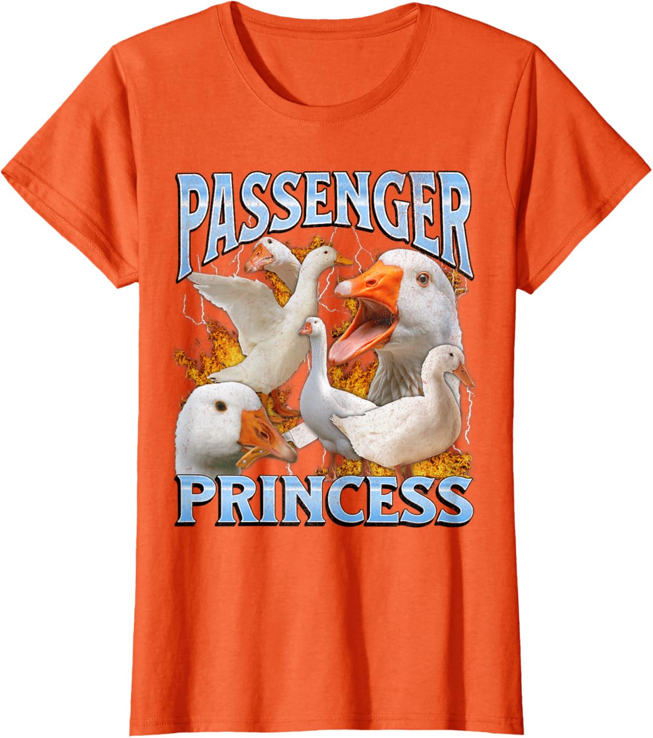 Passenger Princess Funny Goose Meme Bootleg Y2K Graphic