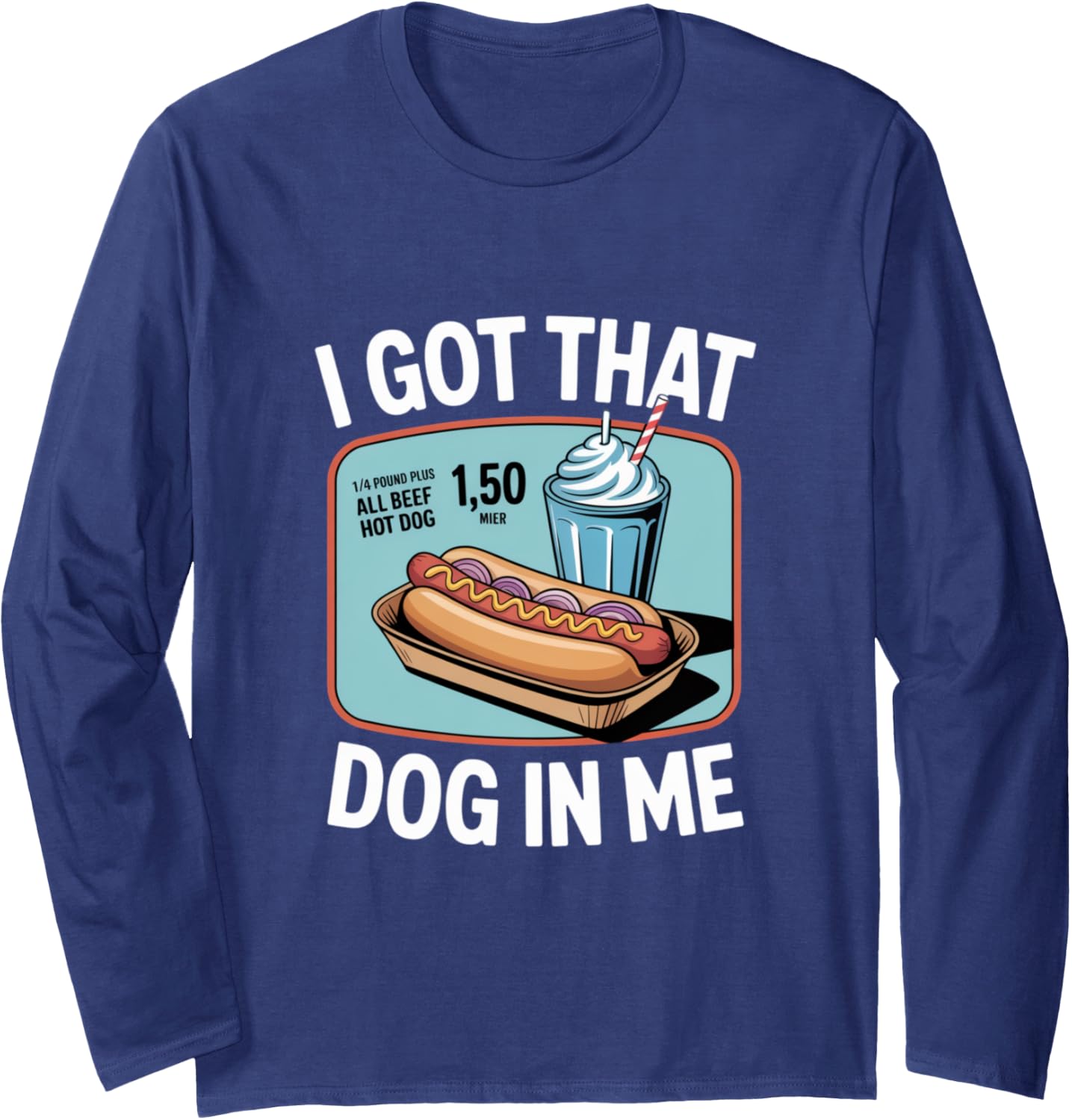 I Got That Dog in Me Hustle Attitude Graphic Long Sleeve