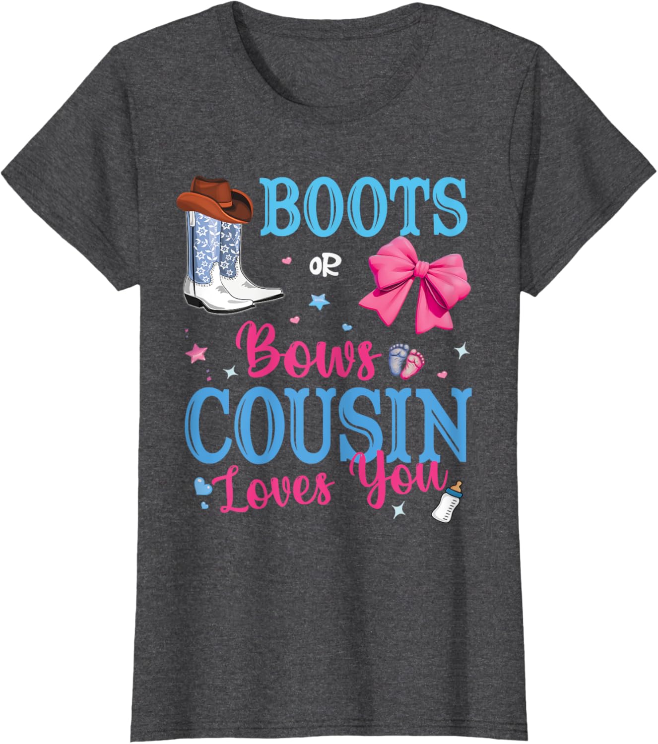 Boots Or Bows Cousin Loves You Gender Reveal Party Family