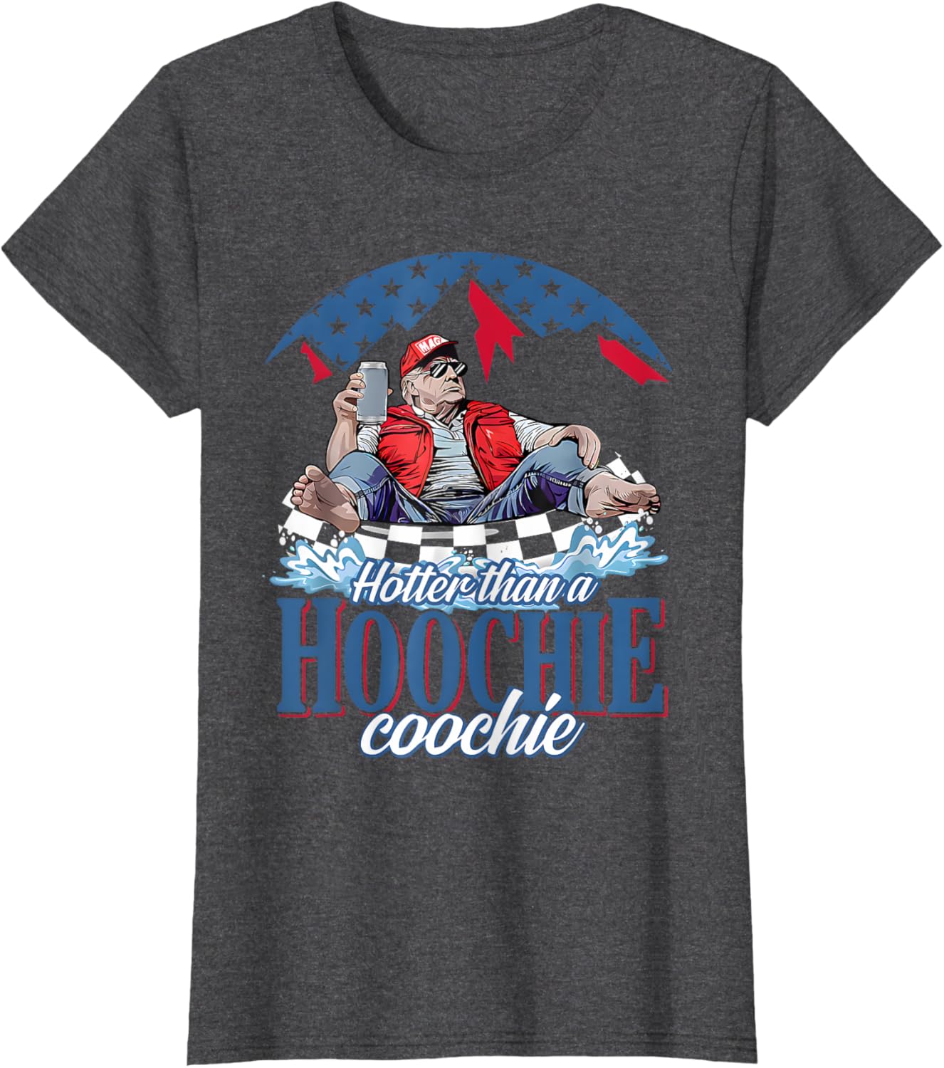 Hotter Than A Hoochie Coochie Funny Trump Summer Beer