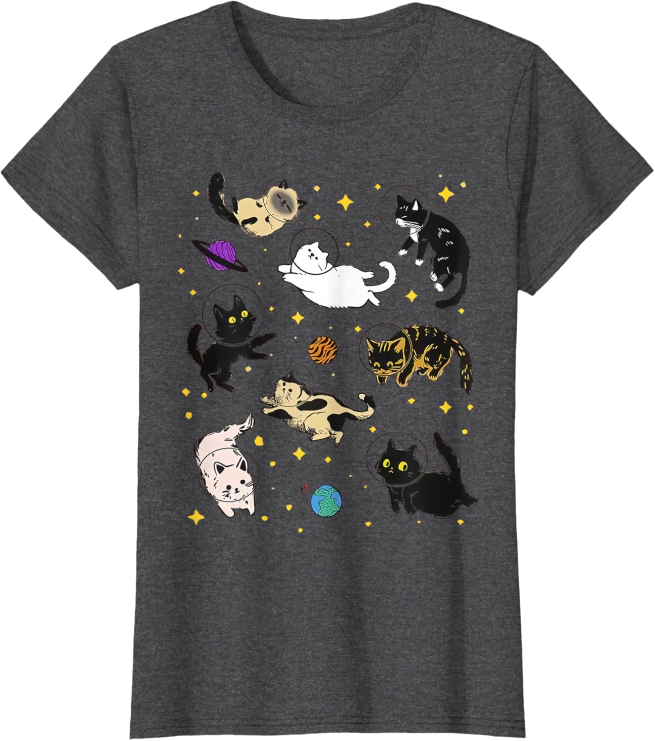 Funny Catsa Cat Astronauts Kitten Space Women Girls Kids Men
