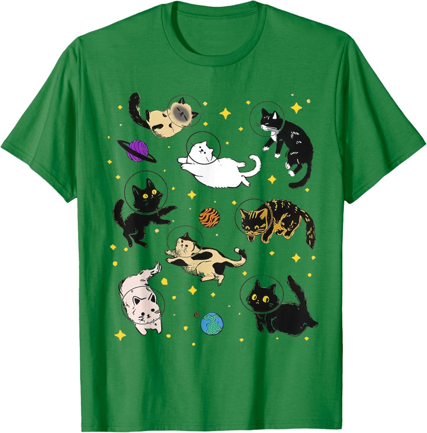 Funny Catsa Cat Astronauts Kitten Space Women Girls Kids Men