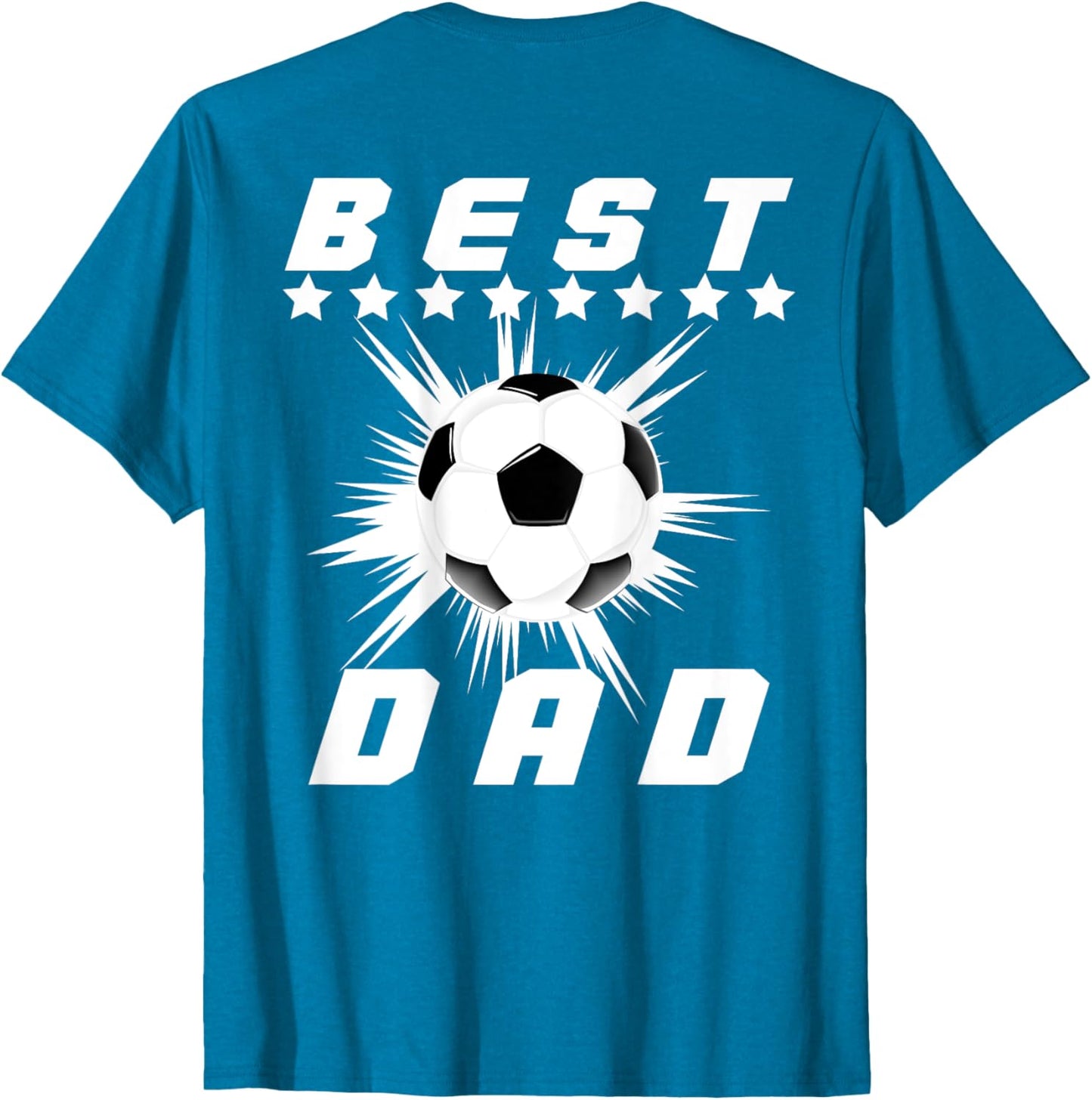 Fathers day Dad Football Shirt Outfit Saying best Soccer Dad