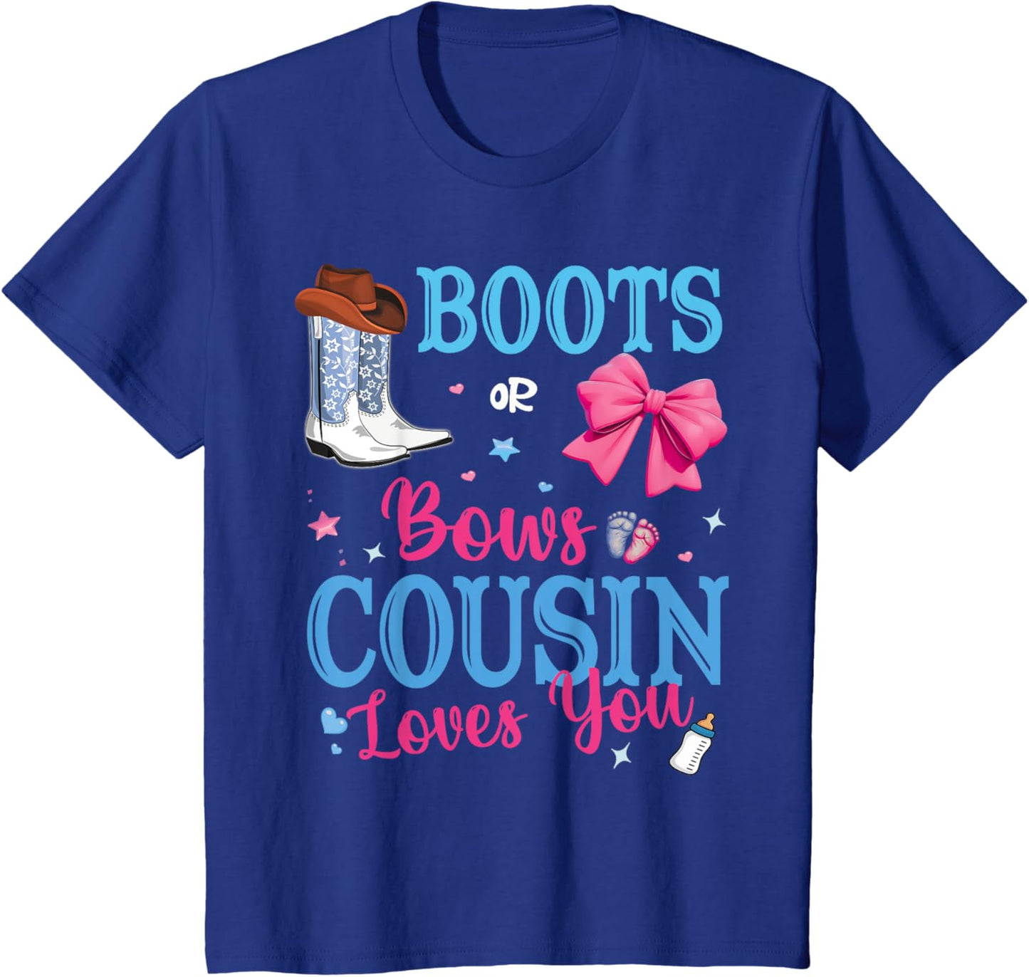 Boots Or Bows Cousin Loves You Gender Reveal Party Family