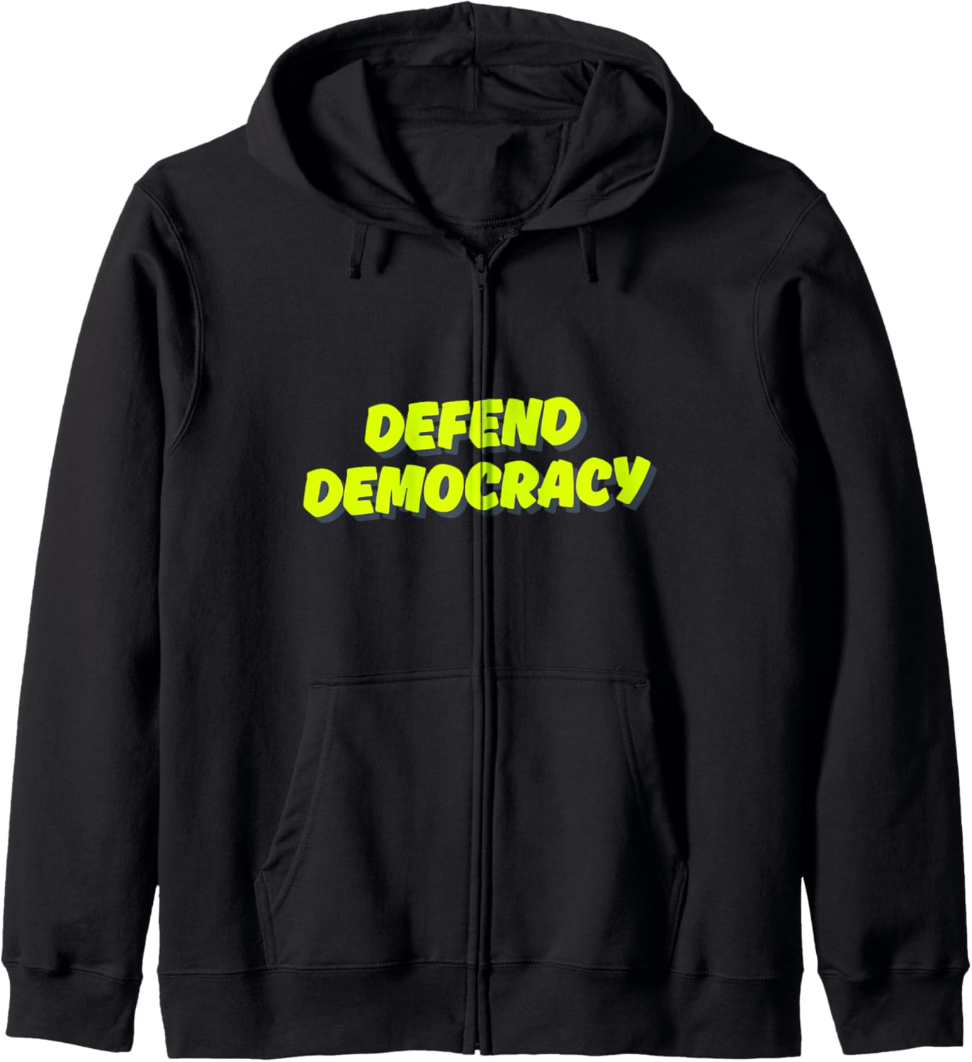 Anti-Trump - Defend Democracy Zip Hoodie