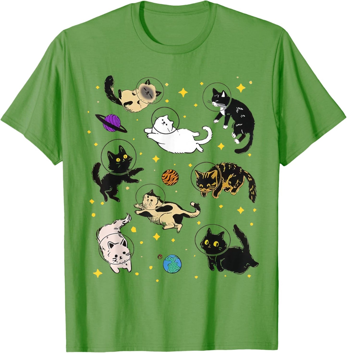 Funny Catsa Cat Astronauts Kitten Space Women Girls Kids Men