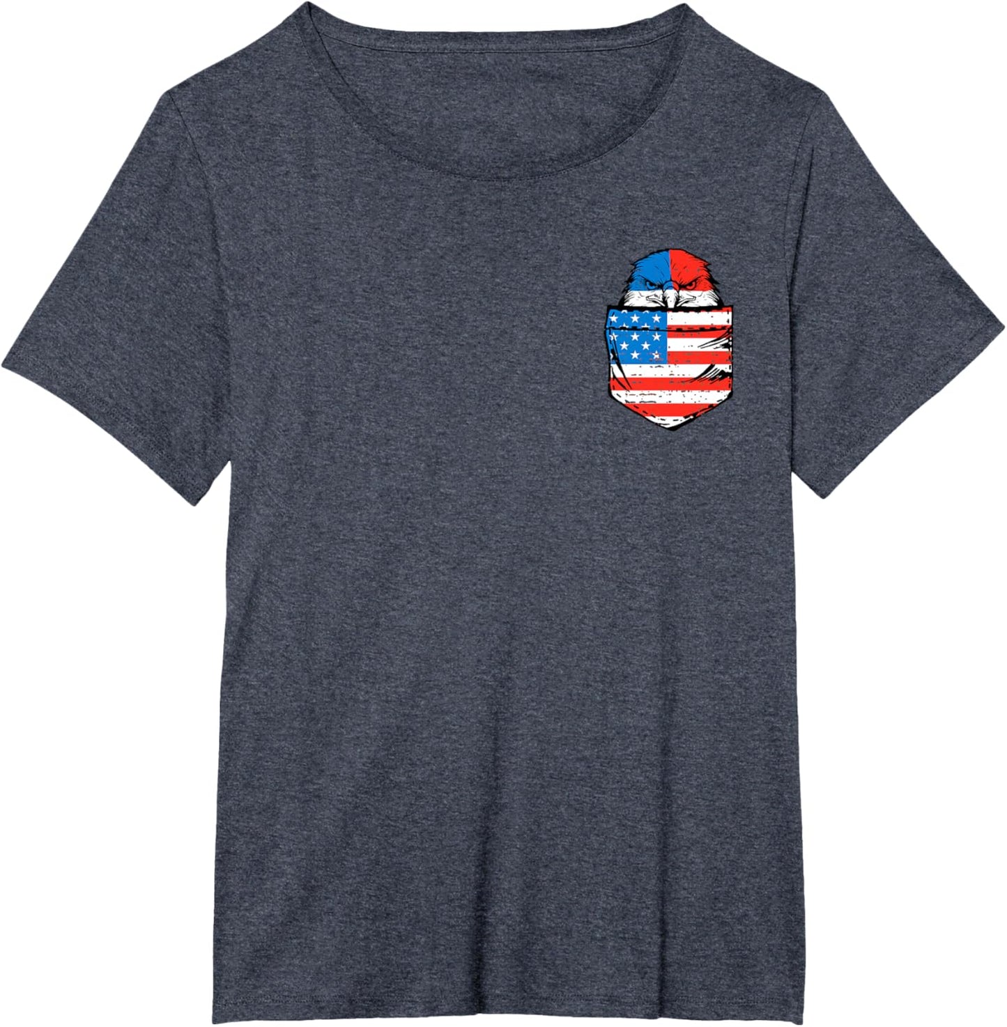 Eagle USA Flag Pocket American Funny 4th Of July Fourth