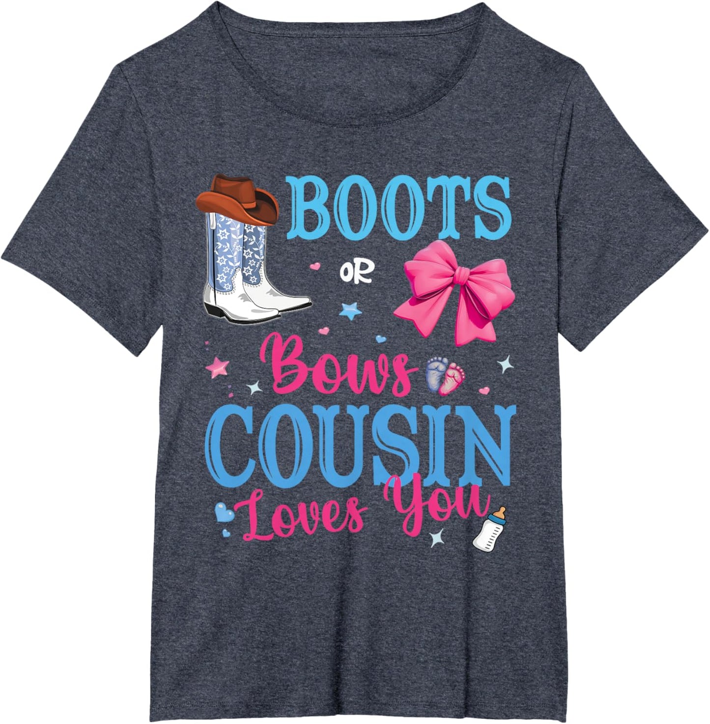 Boots Or Bows Cousin Loves You Gender Reveal Party Family