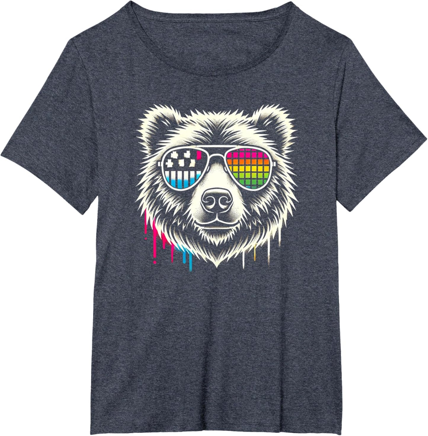 Retro Bear Sunglasses Cool Vintage Animal