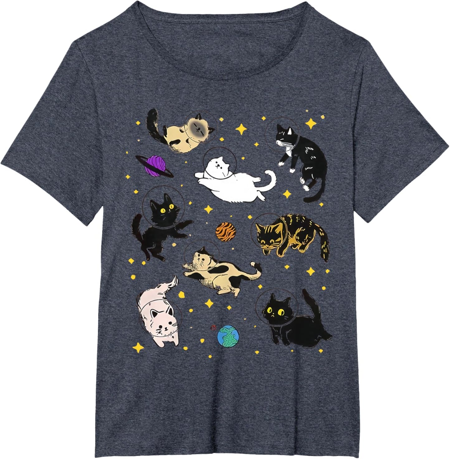 Funny Catsa Cat Astronauts Kitten Space Women Girls Kids Men