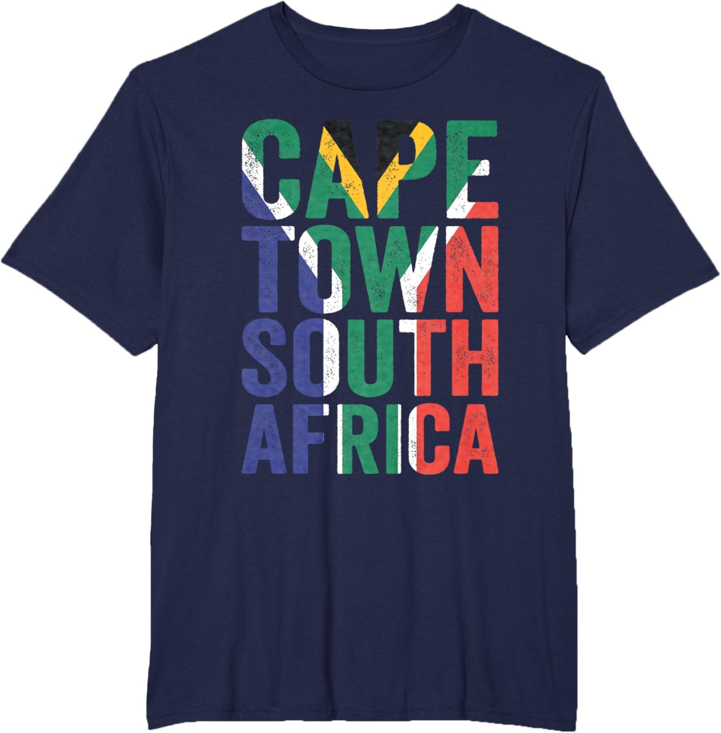 Cape Town South Africa Retro Flag Travel Vacation Souvenir