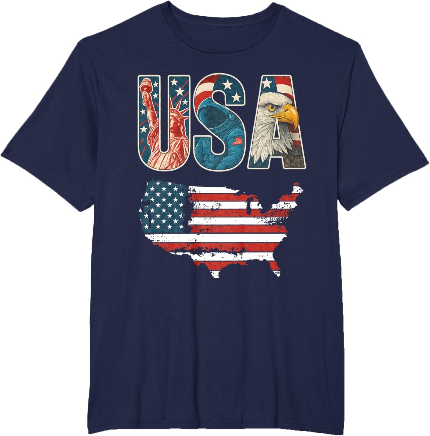 USA US Patriotic 4th of July America Flag Freedom Eagle