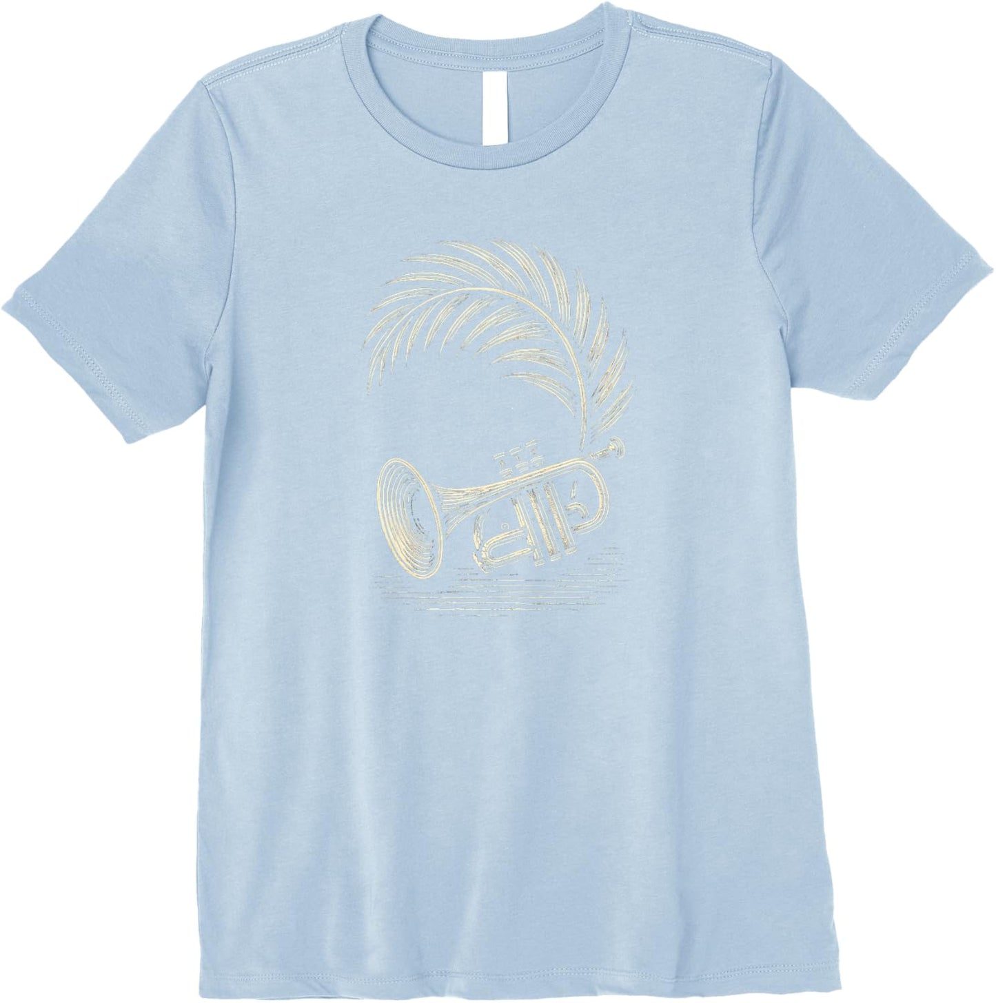 Woodcut Trumpet Palm Premium