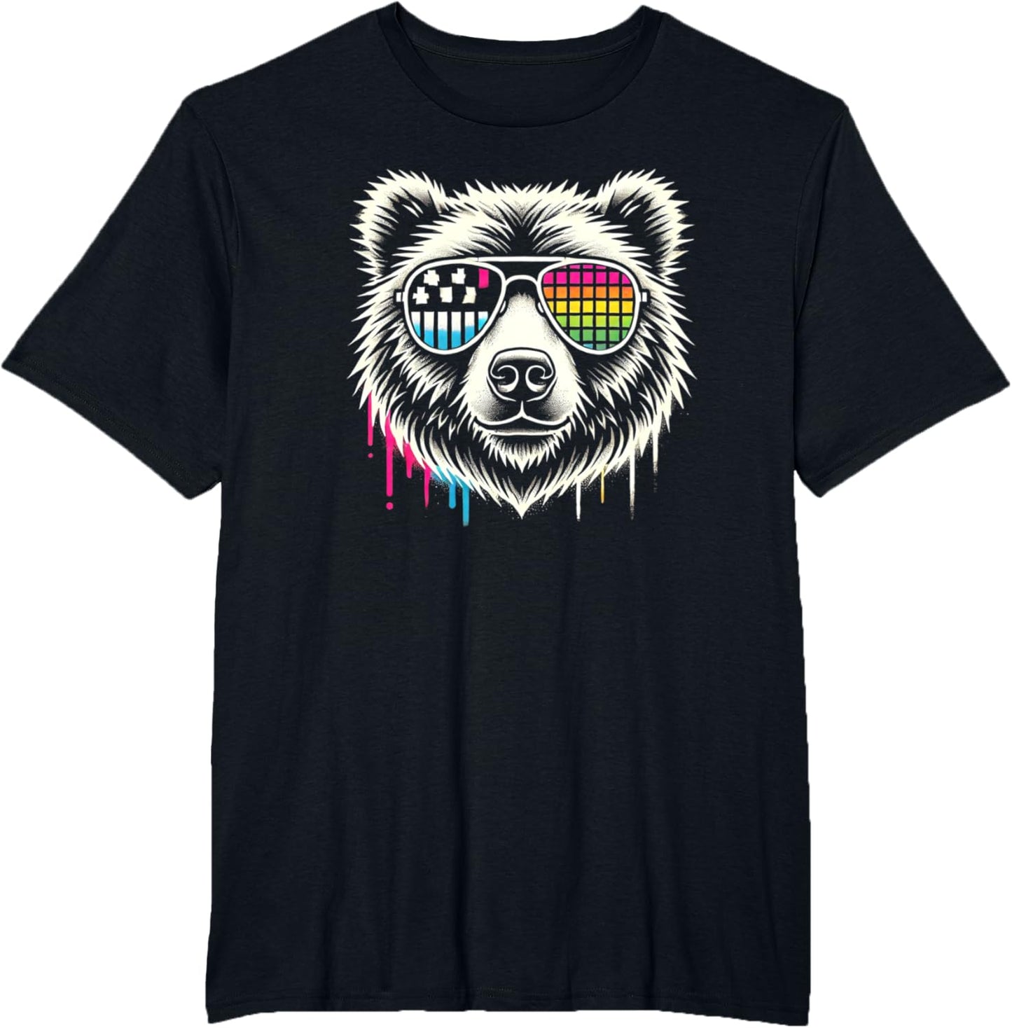 Retro Bear Sunglasses Cool Vintage Animal