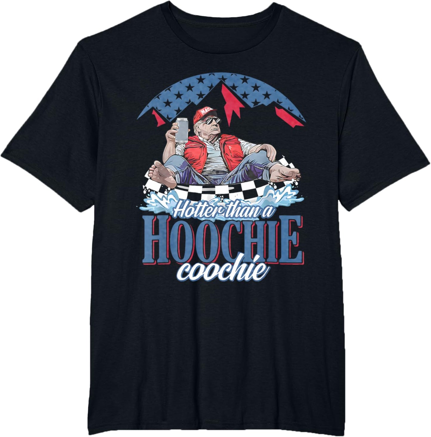 Hotter Than A Hoochie Coochie Funny Trump Summer Beer