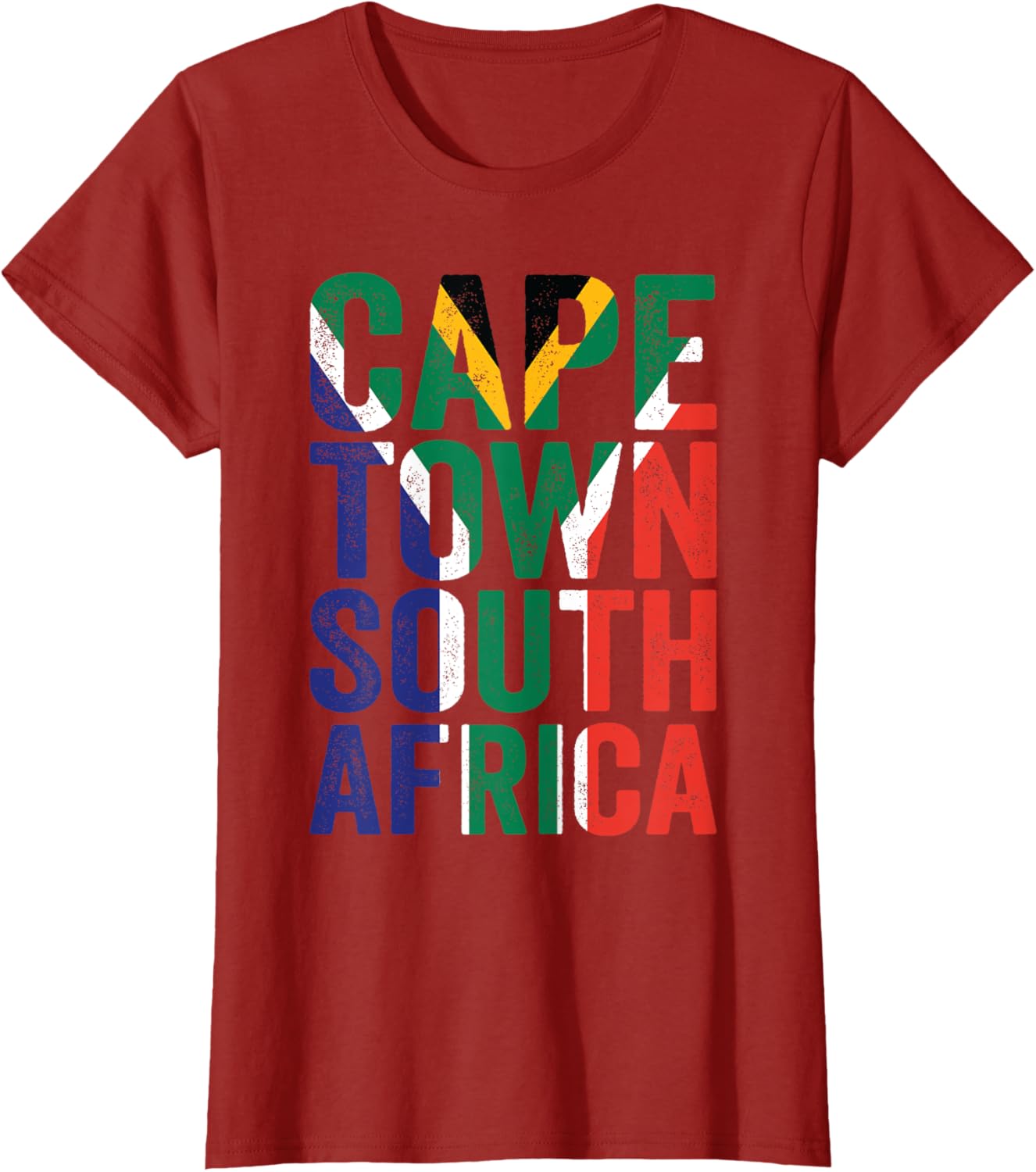 Cape Town South Africa Retro Flag Travel Vacation Souvenir