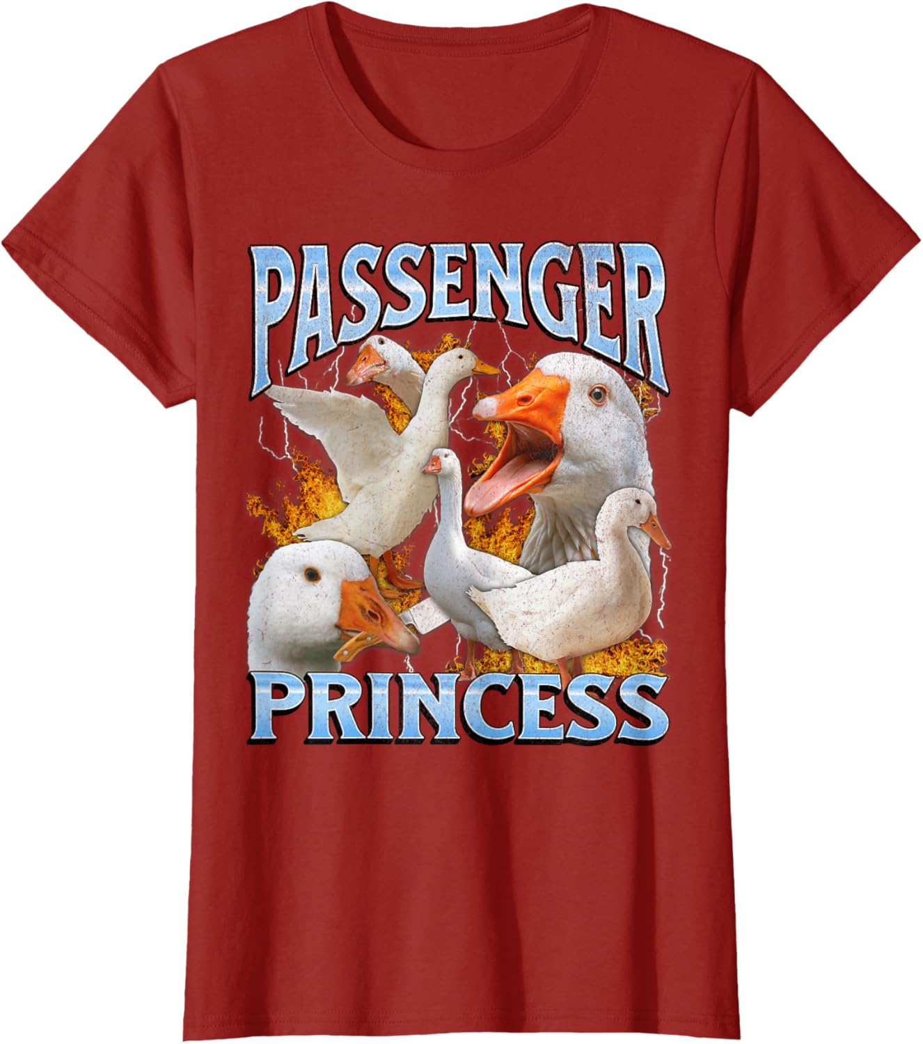 Passenger Princess Funny Goose Meme Bootleg Y2K Graphic