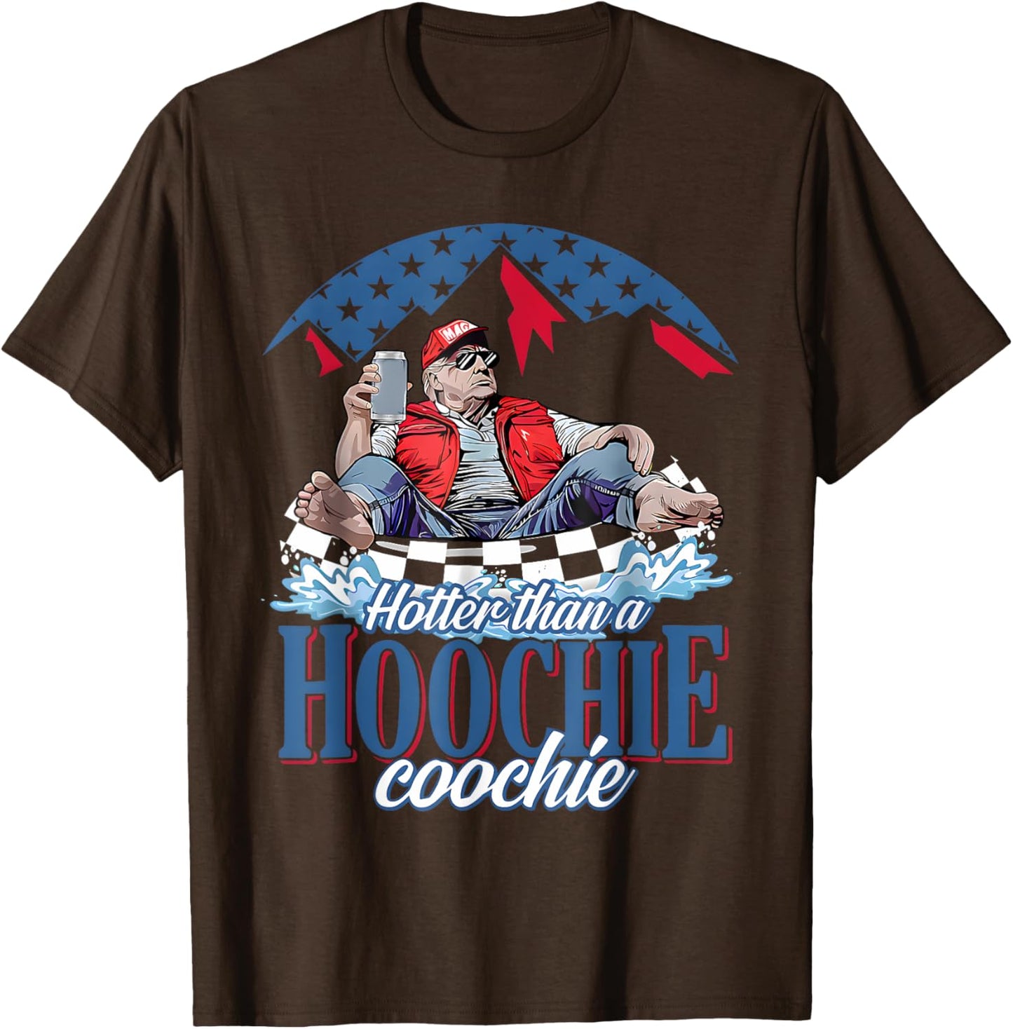Hotter Than A Hoochie Coochie Funny Trump Summer Beer