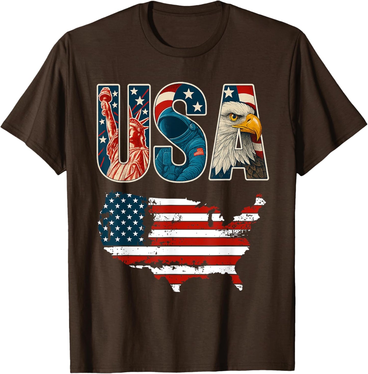 USA US Patriotic 4th of July America Flag Freedom Eagle