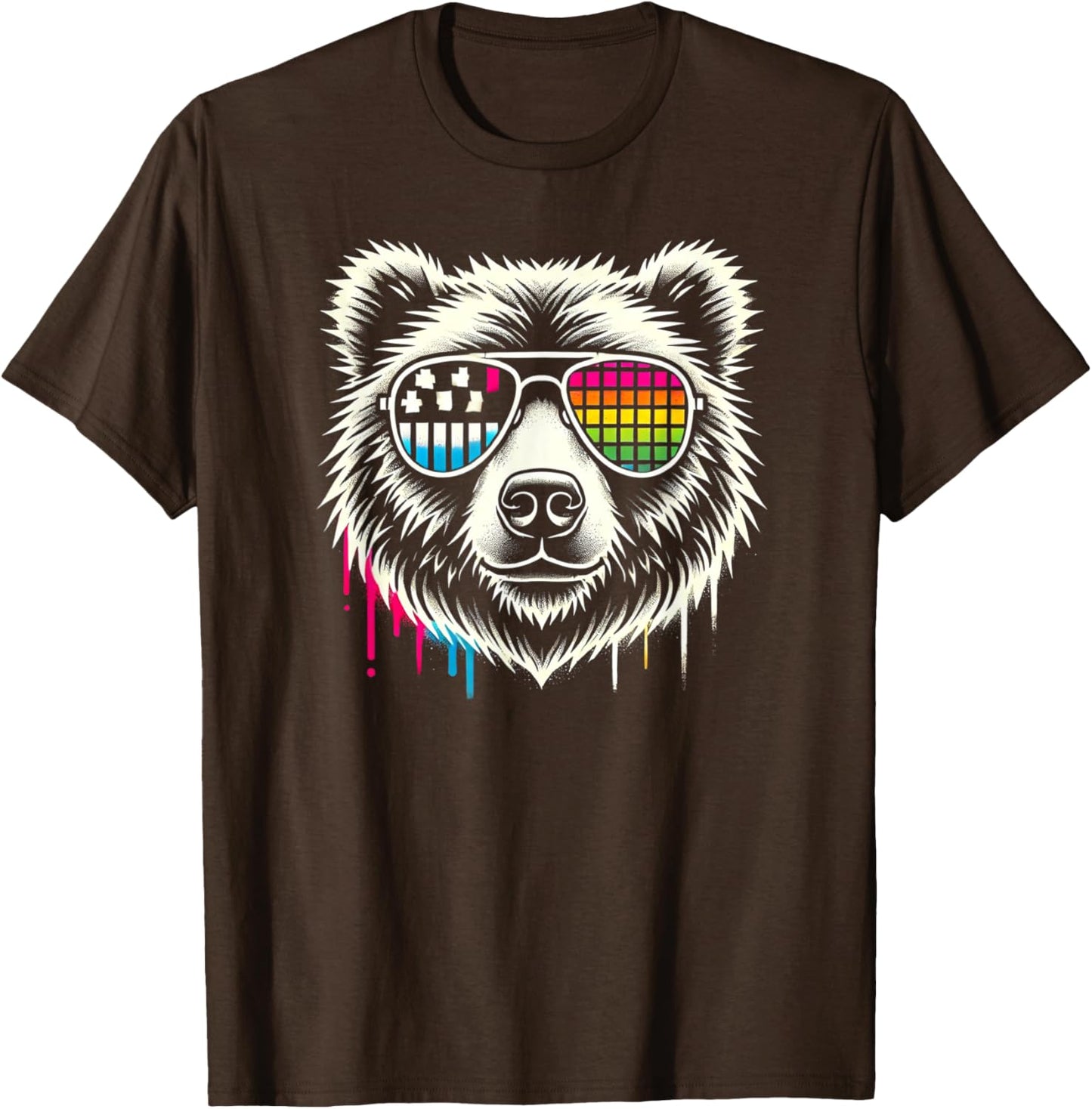 Retro Bear Sunglasses Cool Vintage Animal