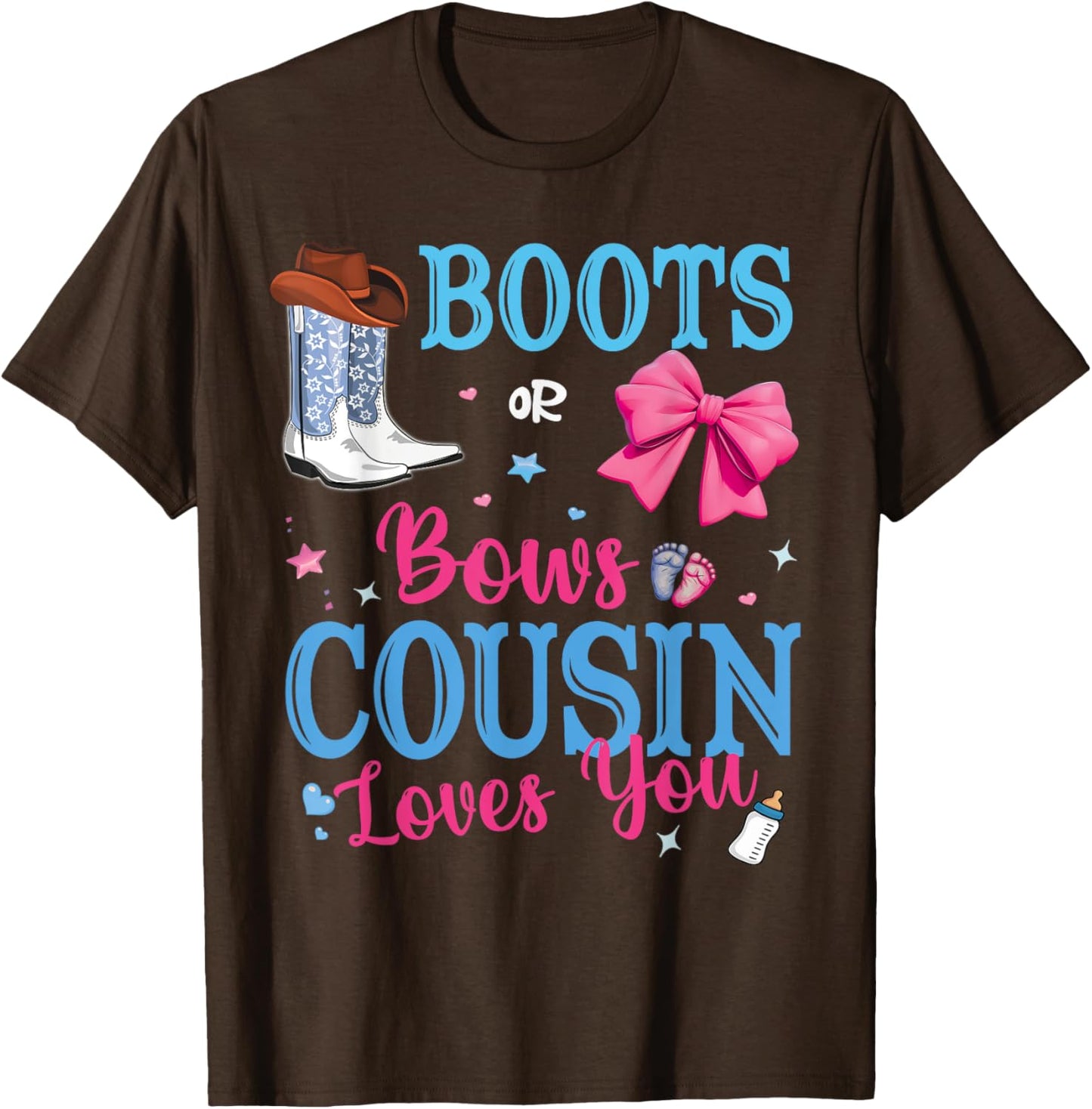 Boots Or Bows Cousin Loves You Gender Reveal Party Family