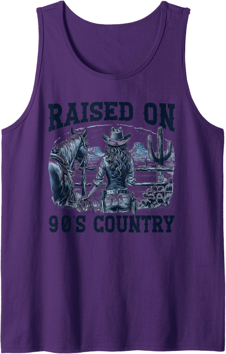 Rodeo Western Country Southern Horse Equestrian Cowgirls Tank Top
